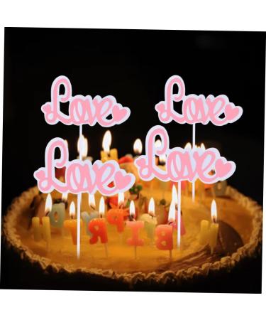 HOMSFOU 30 Pcs Love Shower Cake Picks and Toppers Decorative Cake Toppers Valentine s Day Wedding Cake Cupcake Toppers Birthday Cake Toppers Valentines Day Cake Toppers Self Made Food - Buy Online on GoSupps.com