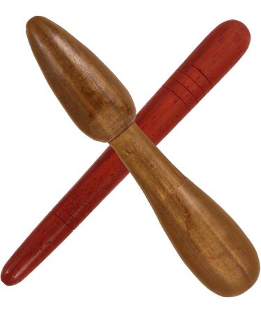 Minkissy 4-Piece Wood Massage Tools Set | Thai Foot & Hand Massage Devices | Reflexology & Relaxation Rollers - Buy Online on GoSupps.com