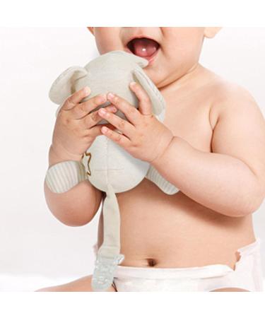 Holdes Pacifier Buddy - Plush Pacifier Holder for Babies | Skin-Friendly Elephant Design Removable Toy for Children's Parties 0 Months+ - Buy Online on GoSupps.com