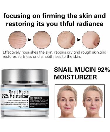 Snail Secretion Filtrate Nourishing Cream | 92% Snail Mucin Moisturizer | Daily Face Gel Cream for Hydrated Skin - Buy Online on GoSupps.com