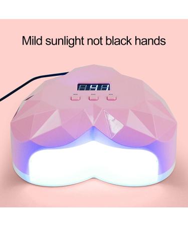 Buy 48W UV LED Nail Lamp Portable Professional Nail Dryer with 24 LEDs | 30s/60s/90s Pink UV Nail Dryer - Buy Online on GoSupps.com