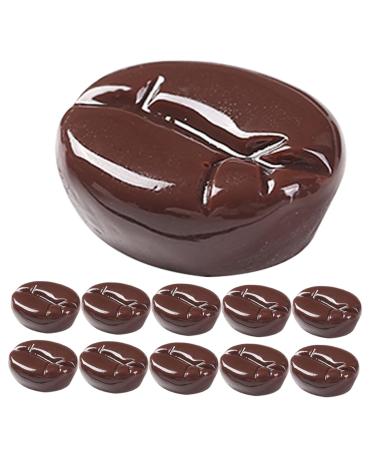 CIYODO 25pcs Simulated Coffee Beans Models Coffee Beans DIY Accessory Photo Prop Accessories Artificial