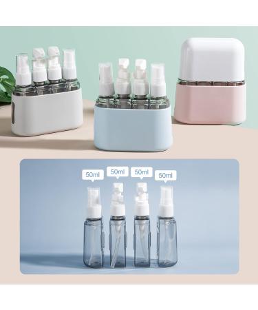 Madenia Travel Bottles Set - 50ml Clear Air Travel Containers for Cosmetics - 4 pcs Liquid Storage with Labels & Box - Perfect for International Travel - Buy Online on GoSupps.com