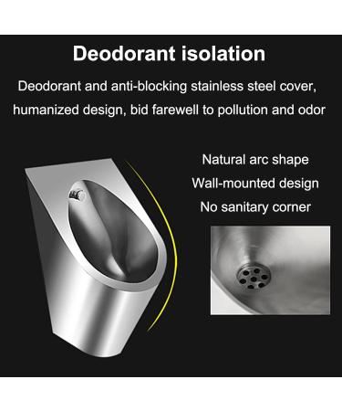 Inodoro moderno para ba o de Acero inoxidable 304 de Pie con drenaje con detecci n autom tica para inodoro p blico descarga autom tica montada en la pared adecuado - Buy Online on GoSupps.com