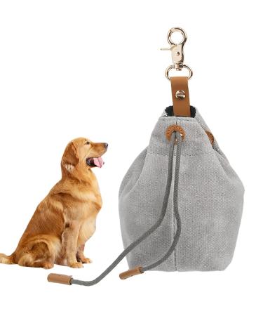 TMBMLPP treat for dogs feed bag dogs shrink pockets with clip buckle dog bag treats feed bag for pet toys delicacies for puppy training travel -gray - Buy Online on GoSupps.com