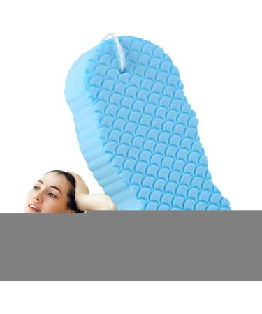 Spa Puff Shower Sponge with Rope Body Scrub Loofah Sponge Body Loofah Sponge Pads Up Bath Sponge Pregnant Body Sponge Soft Shower Pouf for Pregnant Women Kids Adults Blue - Buy Online on GoSupps.com