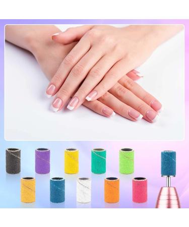 100 Pieces Professional Nail Sanding Bands for Drill Bits 180 Fine Grit Colorful Sanding Bands for Acrylic Nails Polishing Nail Accessories Manicure Tools ( Mixed Color) - Buy Online on GoSupps.com