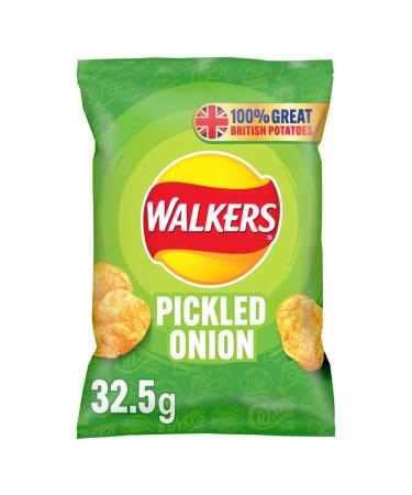 Walkers Pickled Onion Crisps 32.5g-Food