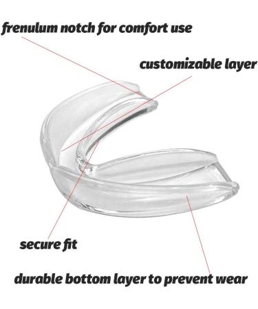 Lulyl Protective Athletic Mouthguard - 4 Pack Rubber Shields for Sports | International Shipping Available - Buy Online on GoSupps.com