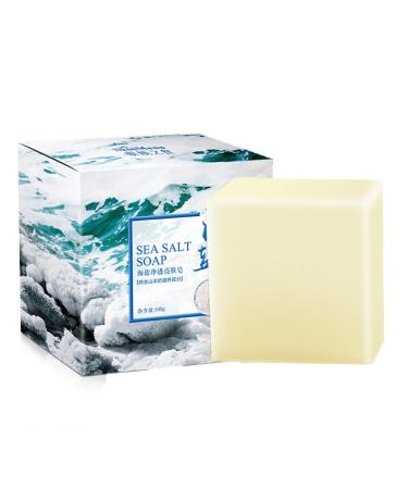 Hocossy Mite Remove Soap Rich In Sea Salt Goat Facial Soap for Pimple Pores Repair Nourish Cleansing Personal Skin Care Product