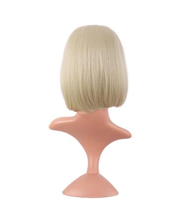 MapofBeauty 12 Natural Female Short Straight Hair BOB Wig - White Gold | International Shipping Available - Buy Online on GoSupps.com