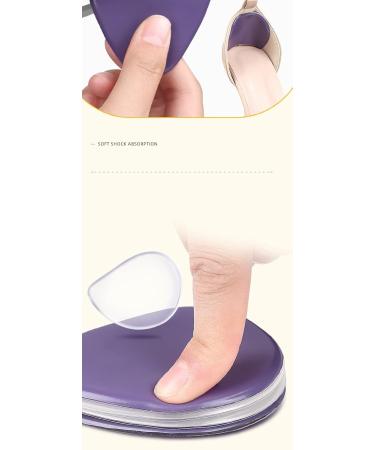 High Heel Cushion Pads - Gel Soft Ball of Foot Inserts | Anti-Slip Metatarsal Inserts for Pain Relief - 5 Pairs - White - Buy Online on GoSupps.com