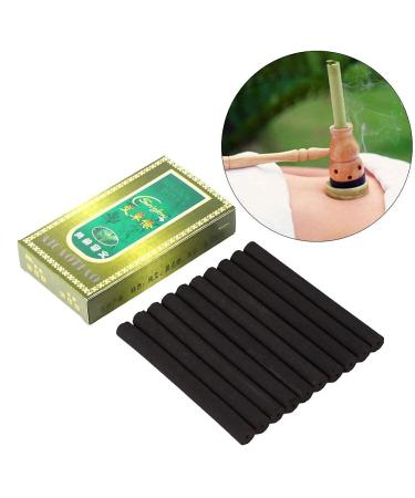 20 Pieces Smoke-Free Moxa Rolls - Self-Heating Pain Relief Patches | Traditional Chinese Aijiu Wormwood Stickers for Acupuncture - Buy Online on GoSupps.com