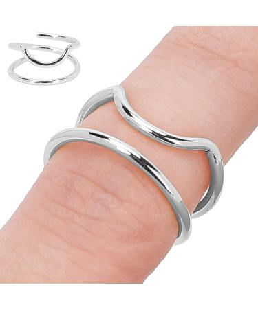 Buy Stylish Index Finger Nail Ring - Trendy Nail Cap Cover for Girls & Women (3046 Platinum) - Daily Use Fashion Jewelry - Buy Online on GoSupps.com