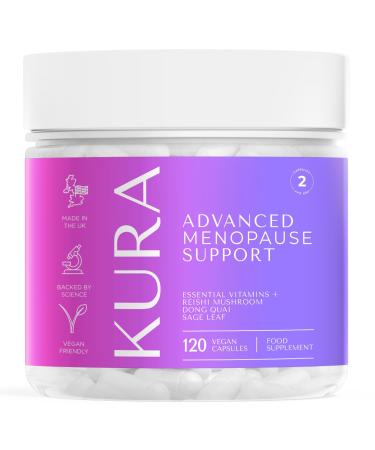Kura Menopause Supplements for Women - 14 Active Ingredients for Advanced Support - 2 Month Supply Menopause & Perimenopause