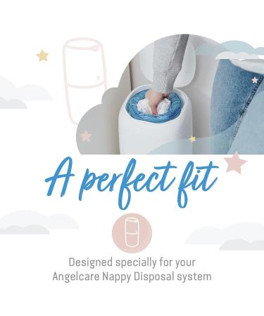 Angelcare Diaper Pail Refill Pack Plus 3-Pack | Compatible with Comfort Comfort Plus Captiva & Deluxe - Best Diaper Disposal Solution - Buy Online on GoSupps.com