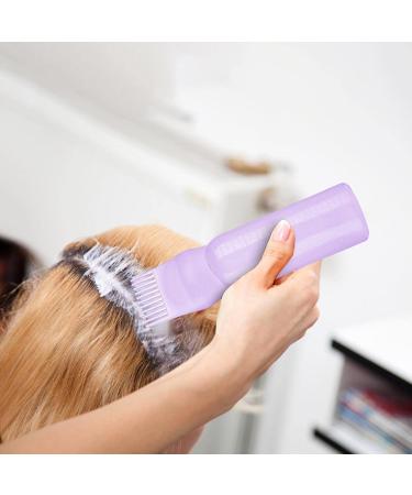 Root Comb Applicator Bottle Hair Dye Applicator Brush Applicator Bottle For Hair Root Comb Color Applicator Bottle With Graduated Scale Purple - Buy Online on GoSupps.com