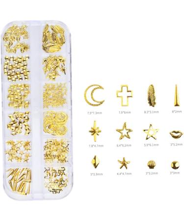 FRCOLOR Tiger Ears Headband Boxes Nail Decorations for Nail Art Nail Art Decoration Manicure Nail Gold Decorations Nail Art Ornaments DIY Nail 3D Hollow Out Manicure Decoration - Buy Online on GoSupps.com