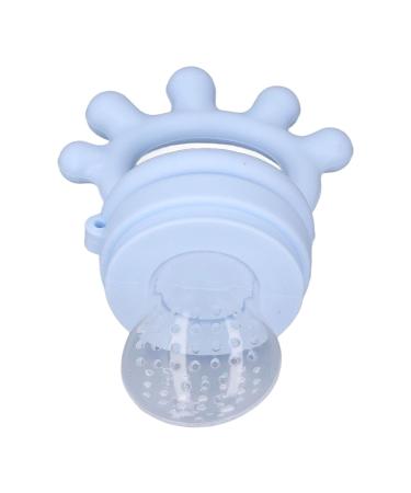 Baby Fruit Feeder - Silicone Teething Toy for Easy Feeding & Nutrition | Washable Light Blue - Buy Online on GoSupps.com