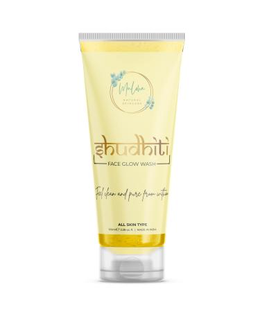 Shudhiti Face Glow Wash - Natural Cleanser for Radiant and Glowing Skin for Men and Women For All Skin Types Face Wash 100 ml