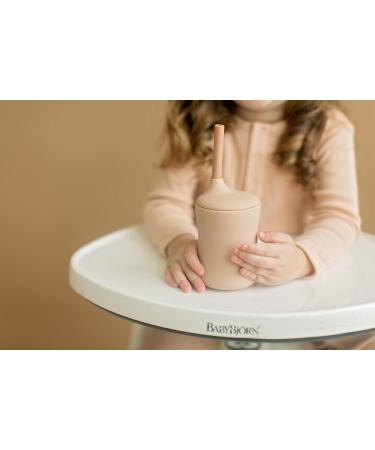 NEUTBABY Silicone Cup | Durable 3 Stage Toddler Cups | Easy to Clean Muted Color Cup in Sand Beige - Buy Online on GoSupps.com