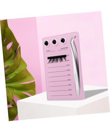 Mikinona Magnetic Eyelash Board Hand Plate Lashes Magnetic False Eyelashes Pallet Holder Eyelash Grafting Supplies Lash Storage Board Eyelash Holder Accessories Acrylic Epoxy Pink 14.3x9.4cm Pink - Buy Online on GoSupps.com