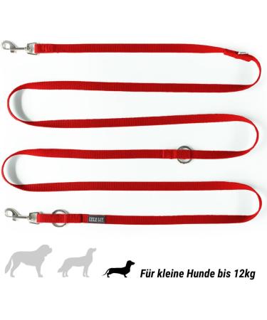 Kuri Pai 3m Dog Leash for Small Dogs | Comfortable Double Linen Leash | Sustainable Bamboo | Red | S Size (280cm x 1.5cm) - Buy Online on GoSupps.com