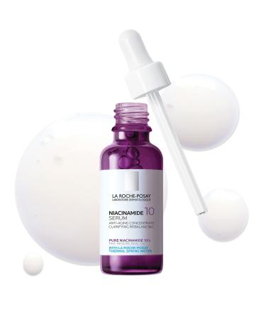 La Roche Posay Niacinamide 10 Face Serum  Brightening and Anti-Aging Facial Serum with 10% Niacinamide  Reduces the Look of Dark Spots  Discoloration  and Uneven Skin Tone