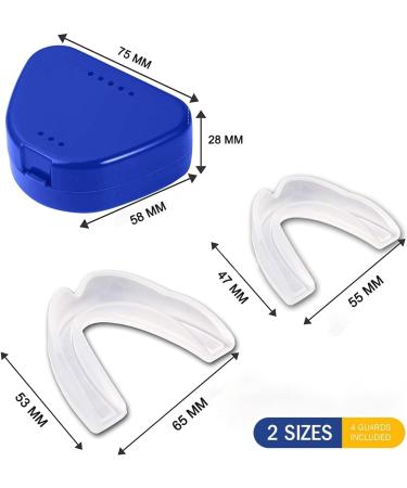 Upgraded Moldable Dental Guard for Teeth Grinding - Stop Bruxism & Clenching Teeth with Night Sleep Guards - Pack of 4 - Buy Online on GoSupps.com