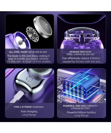 Portable Mini Electric Shaver for Men - USB Rechargeable Washable Perfect for Travel & Home Use - Ideal Gift Option - Buy Online on GoSupps.com