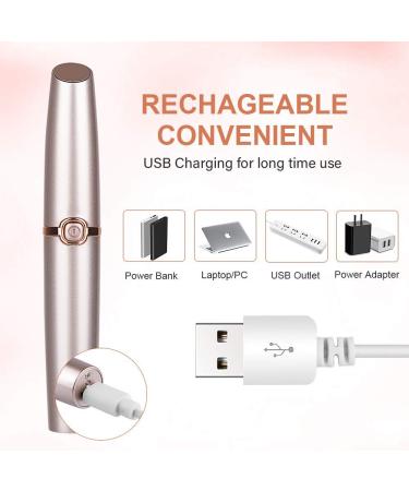Elisabeh Rechargeable Eyebrow Trimmer with LED Light - Women's Hair Remover and Shaver - Buy Online on GoSupps.com