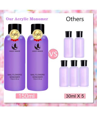Acrylic Liquid Monomer 150ml - Professional Nail System for Quick Dry Acrylic Nails Extensions - Buy Online on GoSupps.com