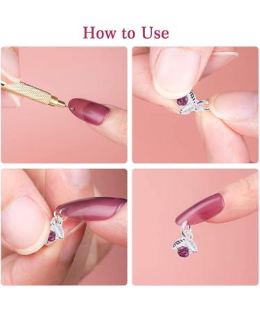 Beaupretty 2 Boxes Nail Pendant Pierced Fingernail Jewels Dangle Nail Art Charms Nail Piercing Charms Japanese Rivet Nail Decorations for Nail Art Nail Art Decor Metal Alloy 3d Manicure Assorted Color 6.8x0.5cm - Buy Online on GoSupps.com