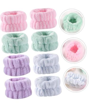 Beaupretty 8pi ces Serviettes de Poignet Peluche pour Lavage du Visage Prot ge-poignets Spa Bandeau et Bracelet Manchons de Lavage de Bras Bandeaux Anti-transpiration - Buy Online on GoSupps.com