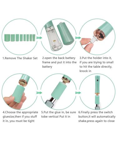 ZLMONDEE Nail Lacquer & Lash Glue Shaker Handsfree Tool - Green - Buy Online on GoSupps.com