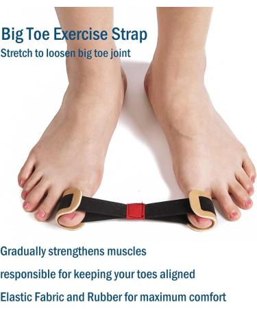 2023 Updated Toe Corrector Set - Bunion Splint & Toe Separator for Hallux Valgus - Orthopedic Bunion Brace with Exercise Strap - Pain Relief Kit (Free Black) - Buy Online on GoSupps.com