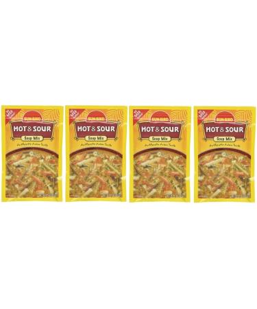 Sunbird Hot & Sour Soup Mix Packets - Asian Soup Recipe - 1.34 Ounce Each Packet (Pack of 4)