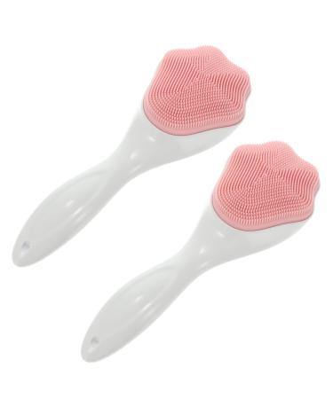 Beavorty Face Scrubber Facial Cleansing Brush 2Pcs Cat Paw Face Washing Brushes Silicone Face Brush Manual Face Scrubbers Exfoliator Brush Cleaning Tools () Face Scrubber Facial Cleansing Brush