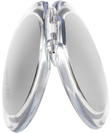 Snowflakes Compact Mirror - Double Sided 1x/10x Magnification Handheld Travel Mirror - Silver - Buy Online on GoSupps.com