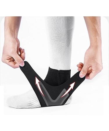 Ankle Braces for Cycling Running & Basketball | Men's & Women's Plantar Fasciitis Support - Injury Recovery (Color: Black Size: L - Buy Online on GoSupps.com