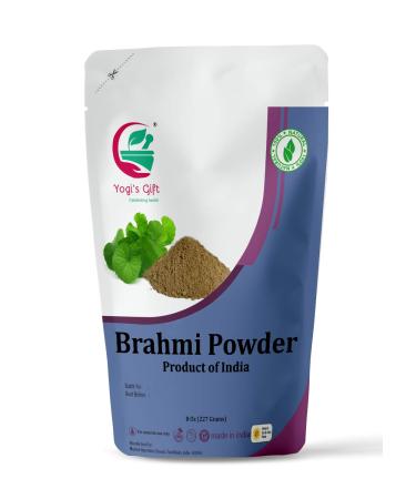 Yogi's Gift  | Brahmi Powder 8 Oz | Natural Hair Growth Booster & Volumizer | Helps Improve Memory | Scalp Nourishing Mask | Bacopa Monnieri powder