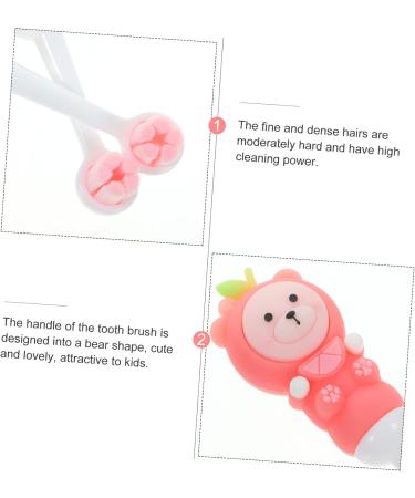 Fomiyes Soft Bristle Children's Toothbrush - 2 Pack Training Toothbrush for Babies & Kids - Travel-Friendly Pink Toothbrushes - Buy Online on GoSupps.com