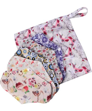 Organic Reusable Menstrual Pad Set - 15 pcs Women's Napkins Panty Liners | Washable and Natural Menstrual Liners - Random Colors | Eco-Friendly Nappy Pad for Women | Pack of 1 - Buy Online on GoSupps.com