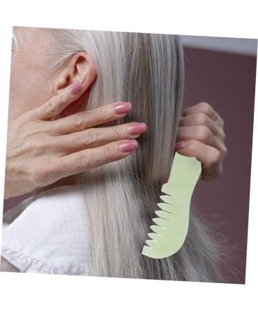 Frcolor Jade Comb Set - Scalp & Facial Massage Tools for Deep Relaxation & Gua Sha Therapy - Buy Online on GoSupps.com