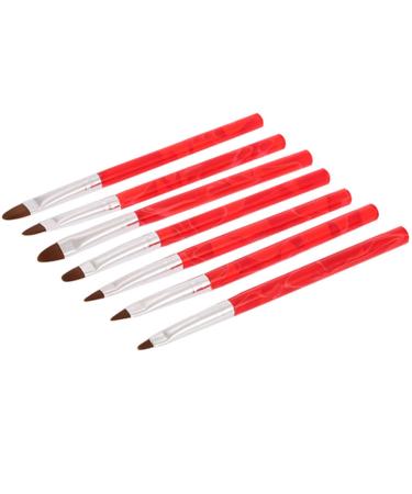 7 Pieces Sets Nail Art Brush Tool Nails Color Pen Drawing Pens for DIY Handle Manicure Tool