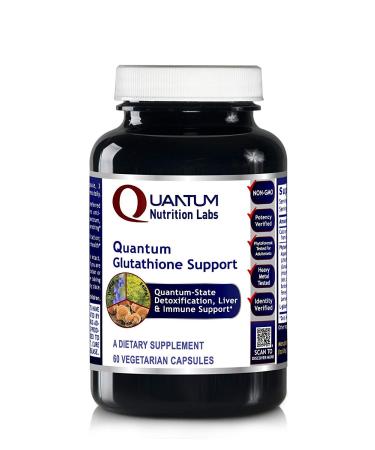 QNL Glutathione Support - Glutathione Capsules for Adults - Organic Antioxidant Liver & Immune Support Supplement - Supports Eye Health - 60 Plant-Source Capsules