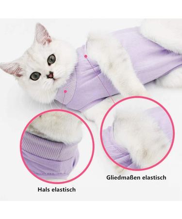 Voarge Recovery Suit for Cats & Dogs - Anti-Licking Post-Op Wear Warm Recovery Clothing (Large Purple) - International Shipping Available - Buy Online on GoSupps.com
