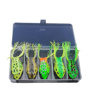 Fnape Angelk der 5er Set 6.5cm 12g artificial bait predatory fish predatory fishing bait surface bait frog bait soft bait fishing bait wobbler for perch trout pikeperch salt water salt water
