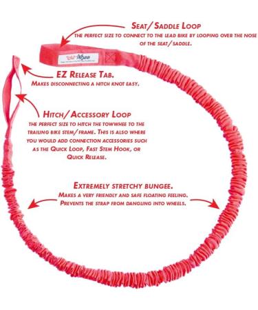 TowWhee Kids Bike Bungee Tow Rope for MTB & Cycling - Riding Further with Your Child | Compatible with Any Bicycle - Buy Online on GoSupps.com