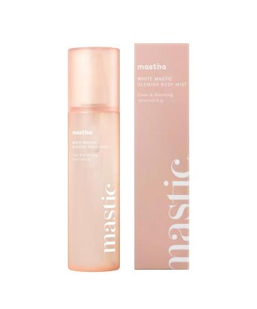 MASTINA White Mastic Body Mist (5.1fl oz) Valentines Day Gift Lightens Acne Scars Soothes & Cools. Body Spray for Flawless Skin. Fermented Mastic Gum.
